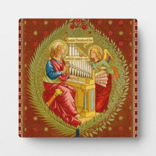 St. Cecilia of Rome (SNV 36) 5.25"x5.25" Square Plaque