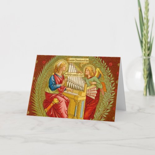 St Cecilia of Rome SNV 36 Blank Greeting Card