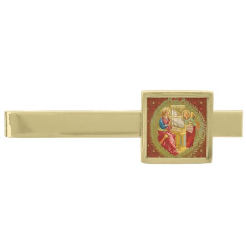 St Cecilia of Rome SNV 36 Gold Finish Tie Bar