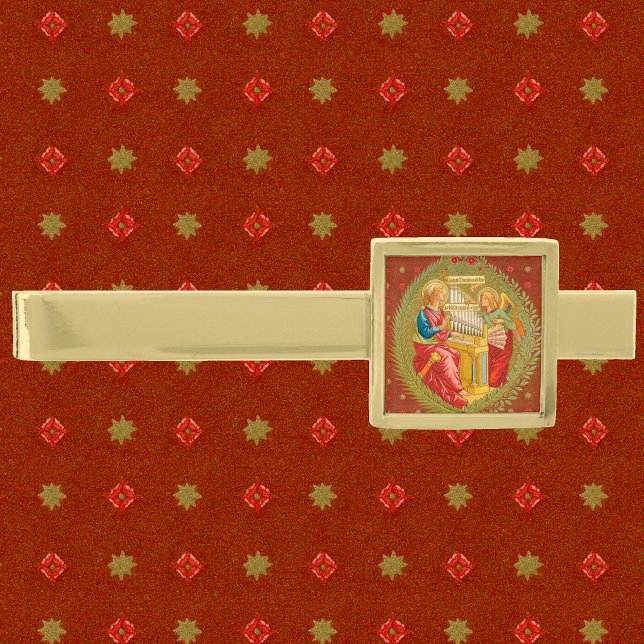 St. Cecilia of Rome (SNV 36) Gold Finish Tie Bar (Creator Uploaded)