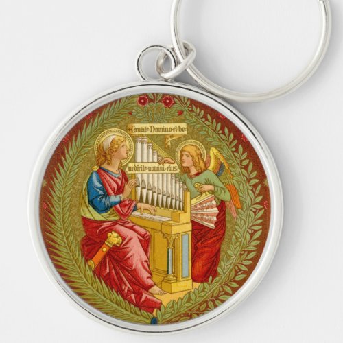 St Cecilia of Rome SNV 36 Keychain