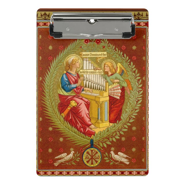 St. Cecilia of Rome (SNV 36) Mini Clipboard (Front)
