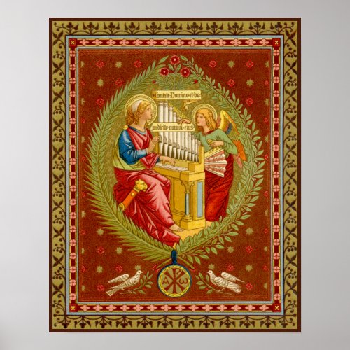 St Cecilia of Rome SNV 36 Poster