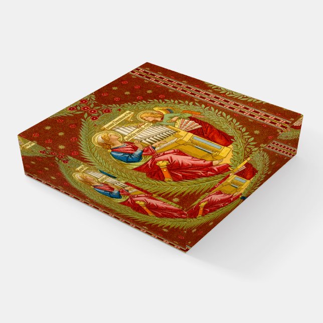St. Cecilia of Rome (SNV 36) Square Paperweight (Angled)