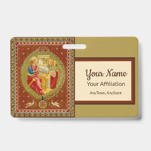 St. Cecilia of Rome (SNV 36, Style 1) Badge