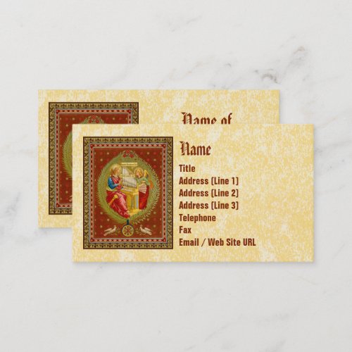 St Cecilia of Rome SNV 36 Style 1 Business Card
