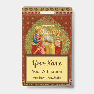 St. Cecilia of Rome (SNV 36, Style 3) Badge