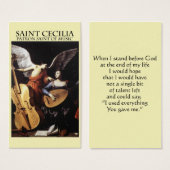 St. Cecilia, Patron Saint of Music (Front & Back)