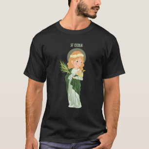 St Cecilia Patron Saint Of Musicians Catholic Musi T-Shirt