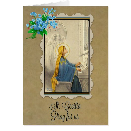 St. Cecilia Patroness of Musicians Cards (Front)