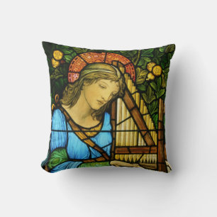 St. Cecilia, Patroness of Sacred Music Throw Pillow