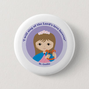 St. Cecilia Pinback Button