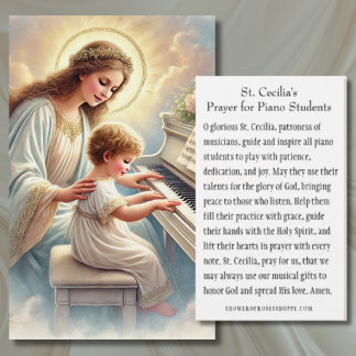 St. Cecilia Prayer for Piano Students