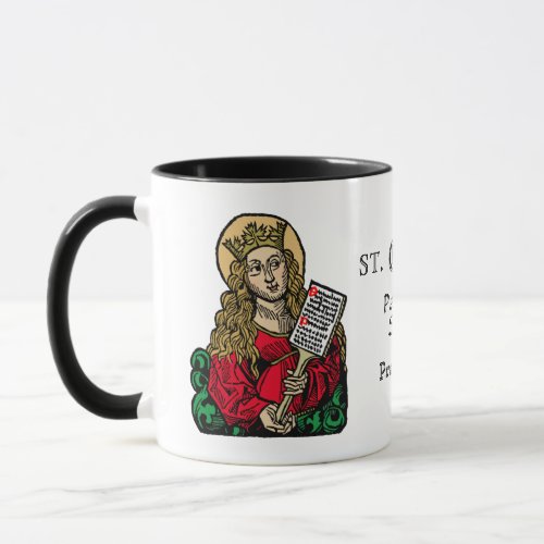 St Cecilia with Hymn Board Nuremberg Mug