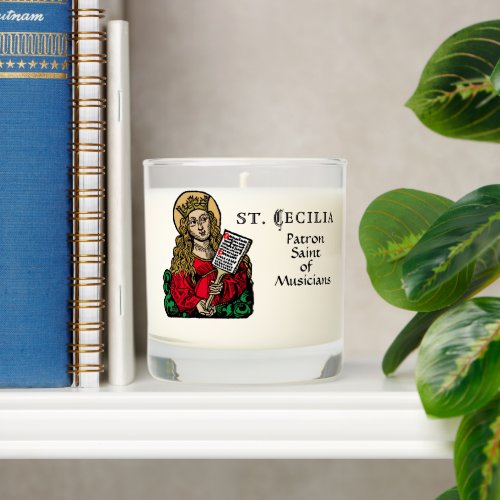 St Cecilia with Hymn Board Nuremberg Scented Candle