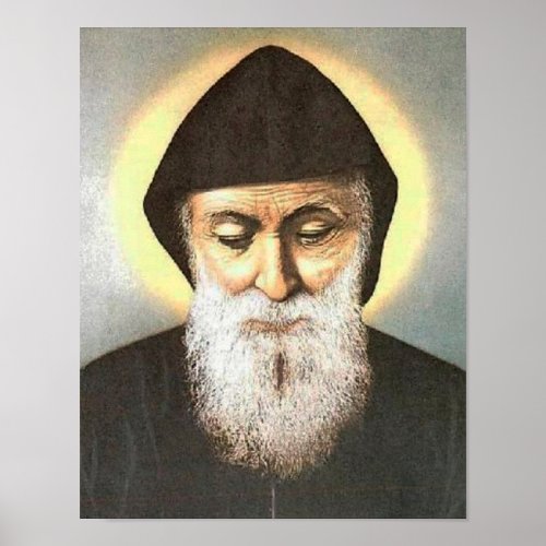 St Charbel Makhlouf Poster