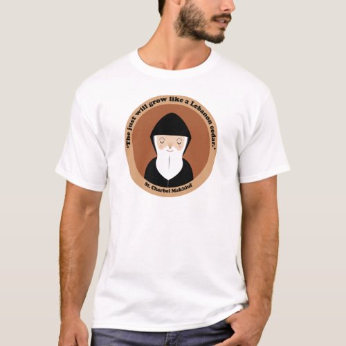 St Charbel Makhluf T_Shirt