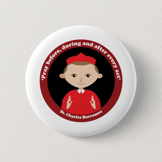 St. Charles Borromeo Button (Front)
