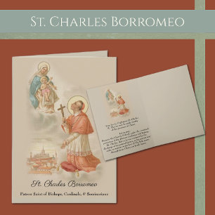 St. Charles Borromeo Catholic Seminarian Greeting  Card