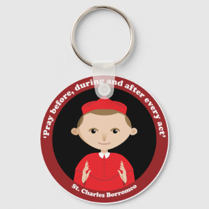 St. Charles Borromeo Keychain