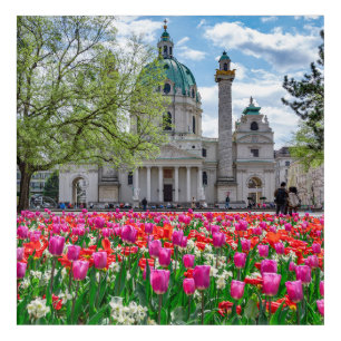 St. Charles Church in spring in Vienna, Austria Acrylic Print