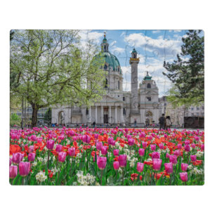 St. Charles Church in spring in Vienna, Austria Jigsaw Puzzle