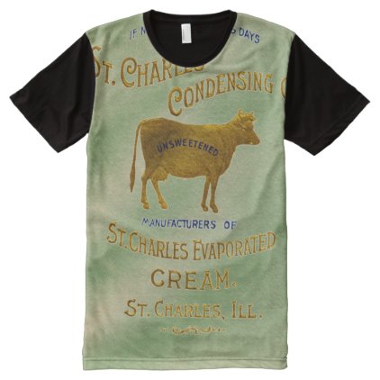 St Charles Illinois DAIRY COW MILK CREAM 1899 All-Over-Print Shirt