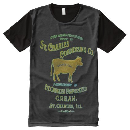 St Charles Illinois DAIRY COW MILK CREAM 1899 All-Over-Print Shirt