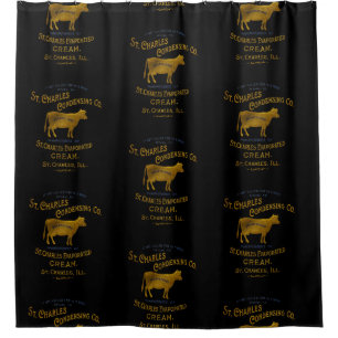 St Charles Illinois DAIRY COW MILK CREAM 1899 Shower Curtain