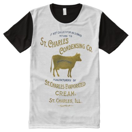 St Charles Illinois Milk Condensing Cream 1899 All-Over-Print Shirt