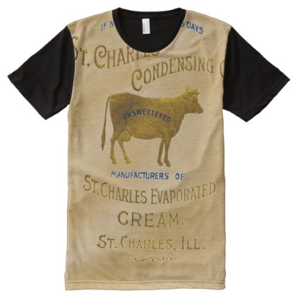 St Charles Illinois Milk Condensing Cream 1899 All-Over-Print Shirt