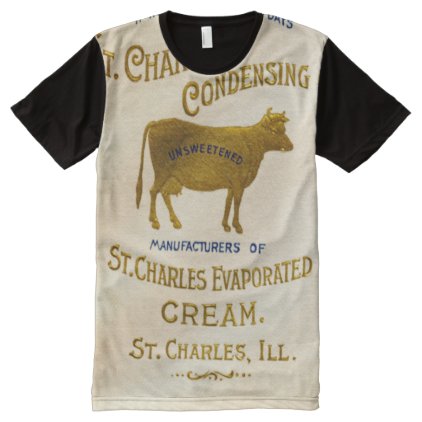 St Charles Illinois Milk Condensing Cream 1899 All-Over-Print Shirt