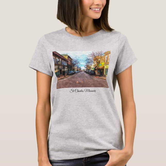 St Charles Main St Painterly T-Shirt (Front)
