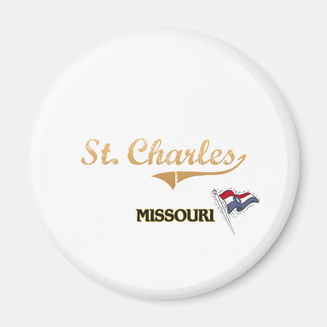 St. Charles Missouri City Classic Magnet (Front)