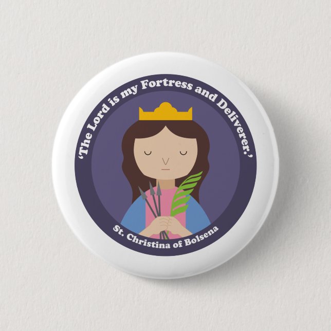 St. Christina of Bolsena Button (Front)