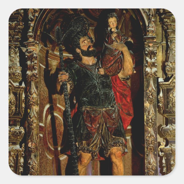 St. Christopher, 1597 Square Sticker (Front)