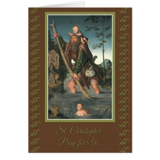 St. Christopher & Christ Child Motorist Patron Cards (Front)