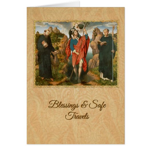 St. Christopher & Christ Child Vacation Travels Cards (Front)