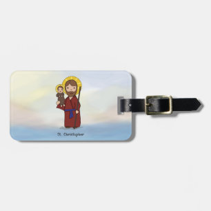 St. Christopher Feast Day Saint Luggage Tag