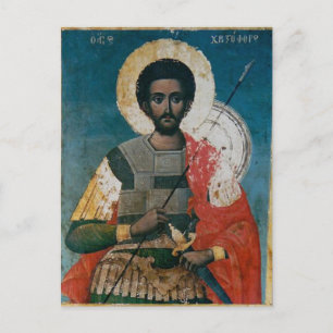 St. Christopher Orthodox Christian Icon Postcard