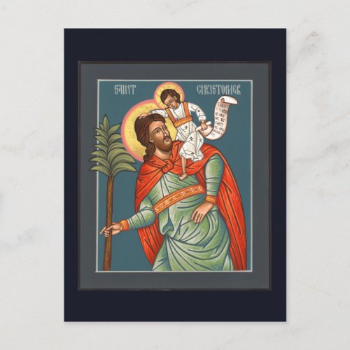 St Christopher Prayer Card