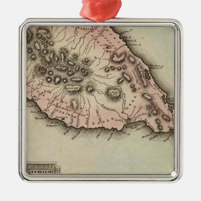 St Christophers Metal Ornament (Front)