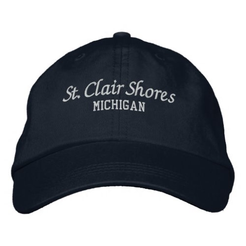 St Clair Shores Michigan Embroidered Baseball Hat