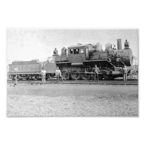 St Clair Tunnel Company Steam Engine 302 Photo Pr