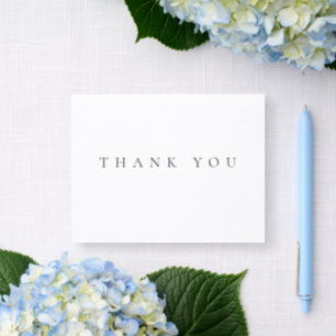 St. Claire Classic Folded Elegant Thank You Letterpress Thank You Card