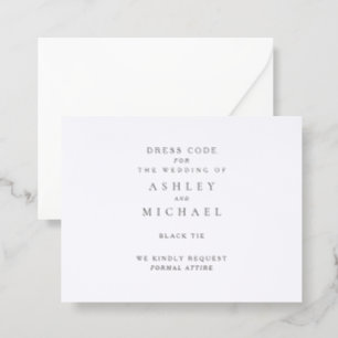 St. Claire   Dress Code Letterpress Enclosure Card