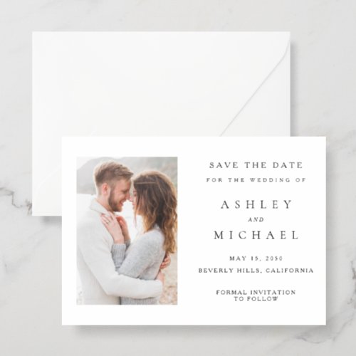 St. Claire | Photo Save the Date Letterpress Cards