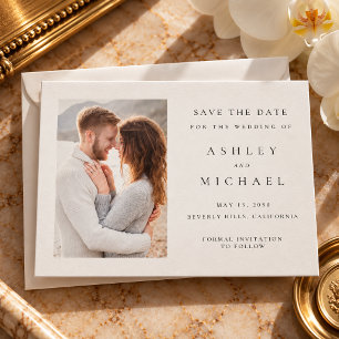 St. Claire Photo Save the Date Letterpress Cards
