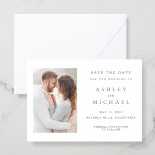 St. Claire Photo Save the Date Letterpress Cards
