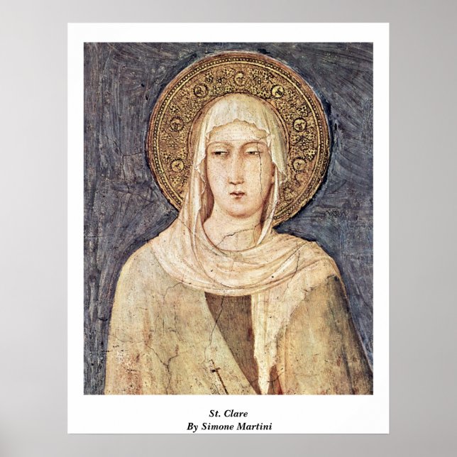 St. Clare By Simone Martini Poster (Front)